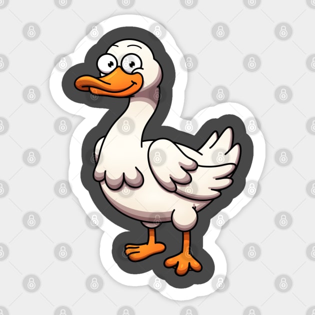 Cute Goose Sticker by TheMaskedTooner